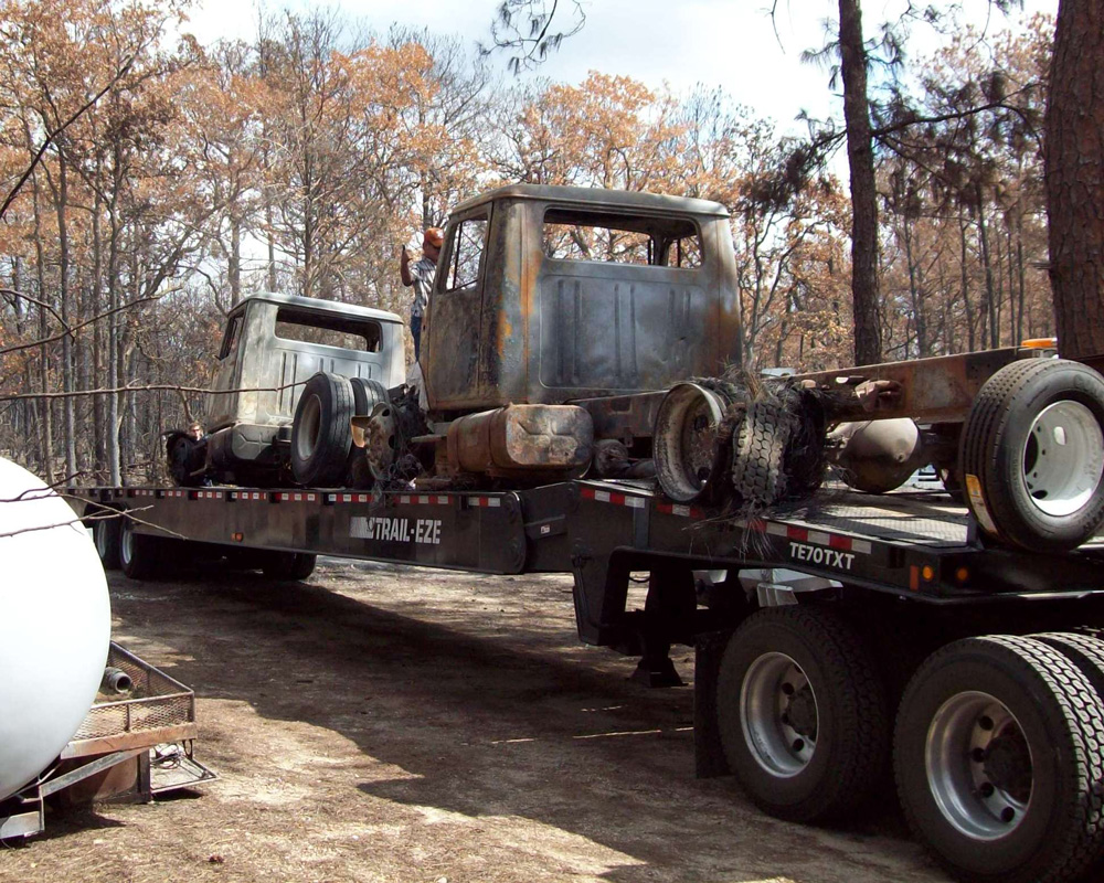 tow equipment with trailer